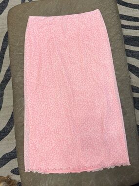 Pink midi skirt FOREVER 21